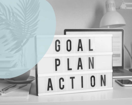 Caja de luz con palabras motivadoras